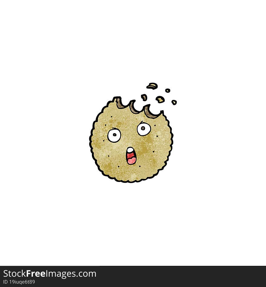 Cartoon Bitten Cookie