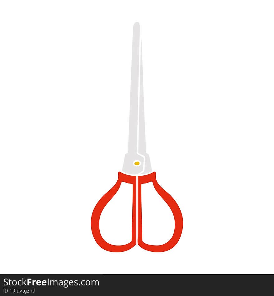 Quirky Hand Drawn Cartoon Scissors