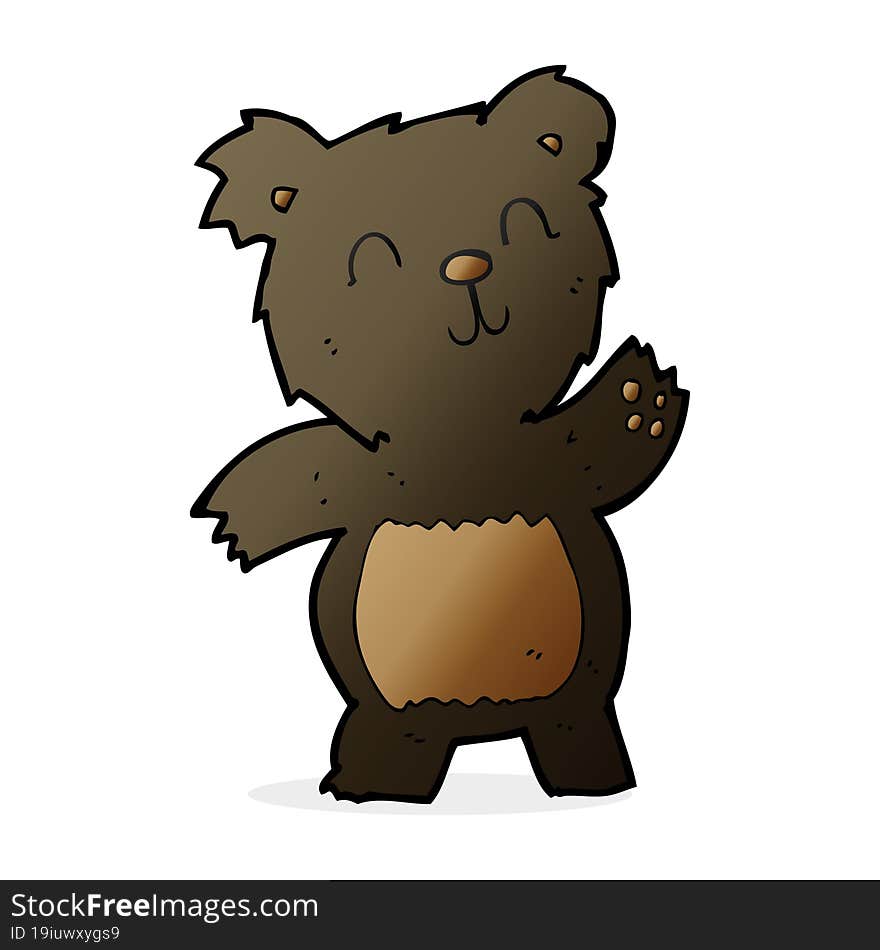 cartoon black bear