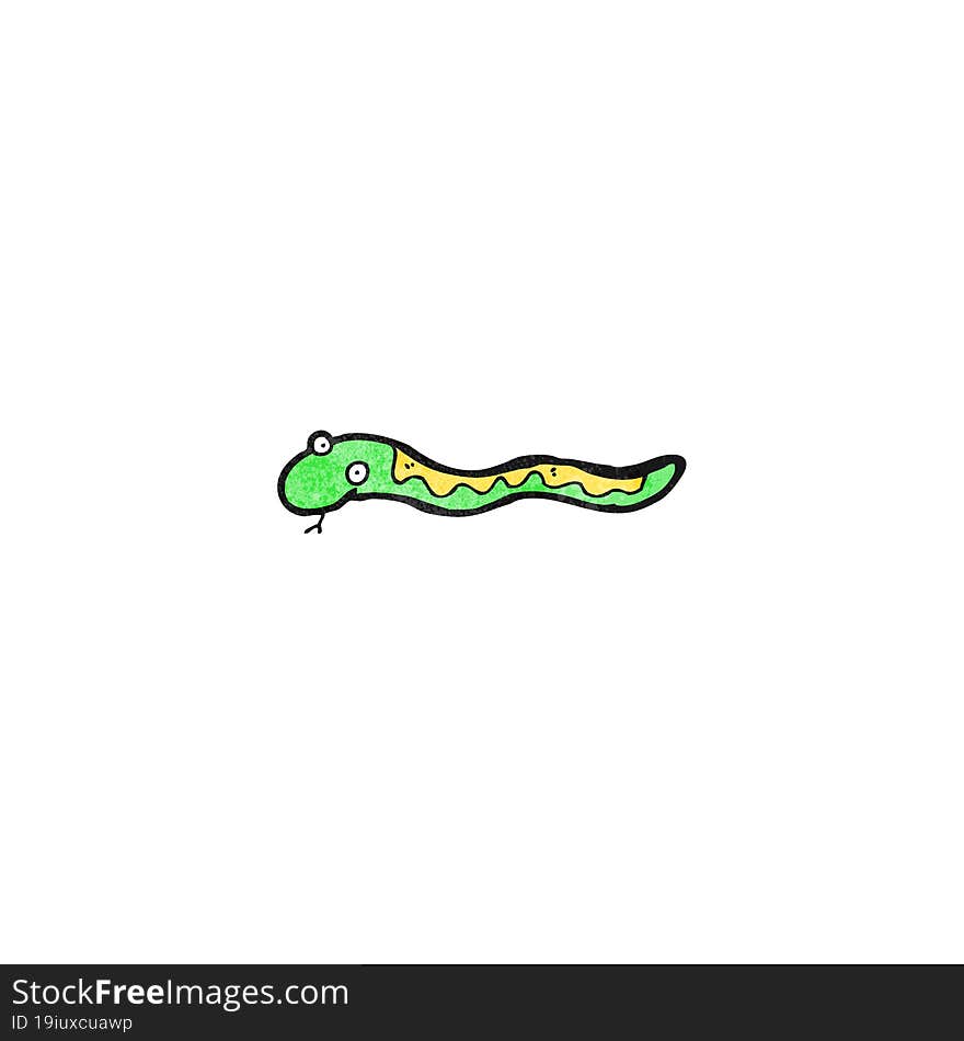 cartoon slithering snake