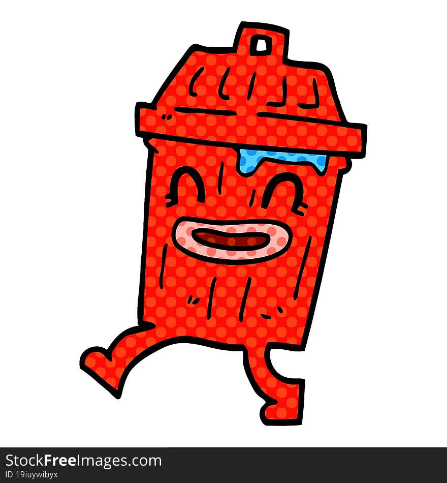 Cartoon Doodle Waste Bin