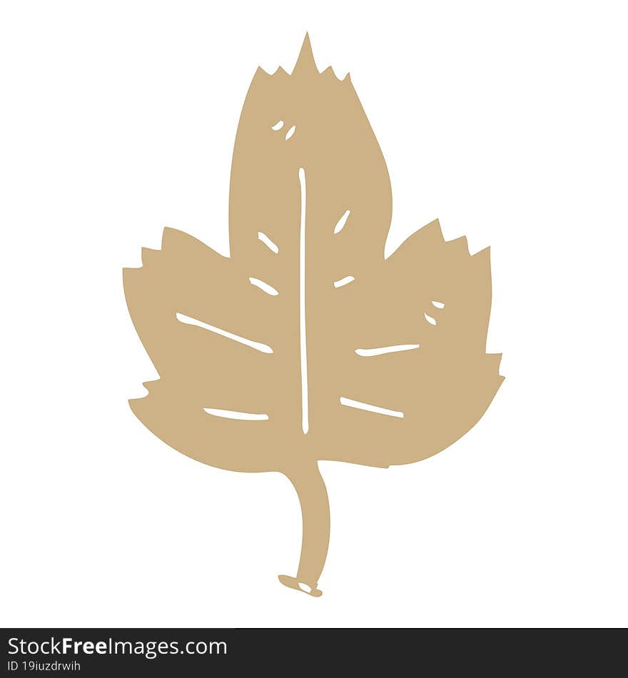 Cartoon Doodle Leaf