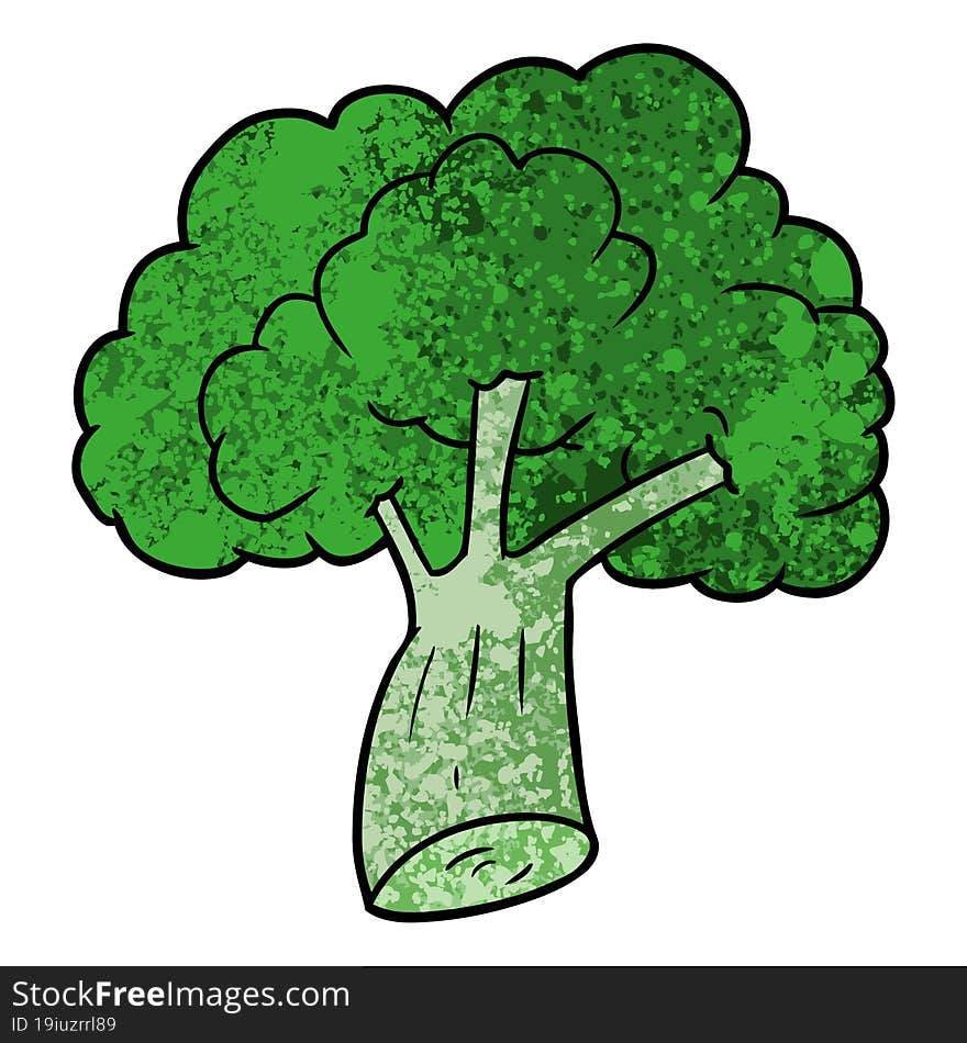 cartoon broccoli. cartoon broccoli