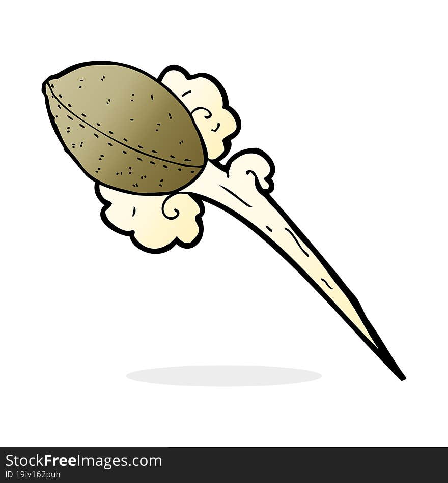 throwing football cartoon