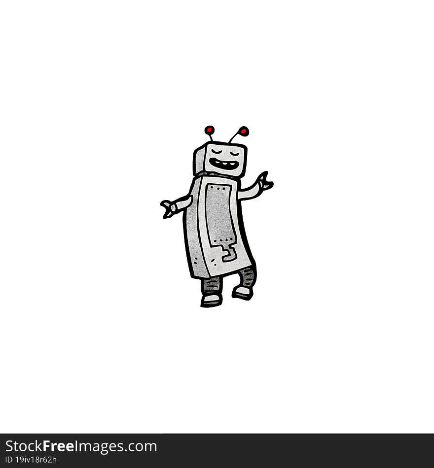 cartoon robot