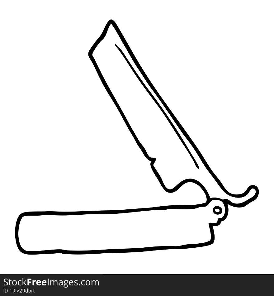 cartoon traditional razor. cartoon traditional razor