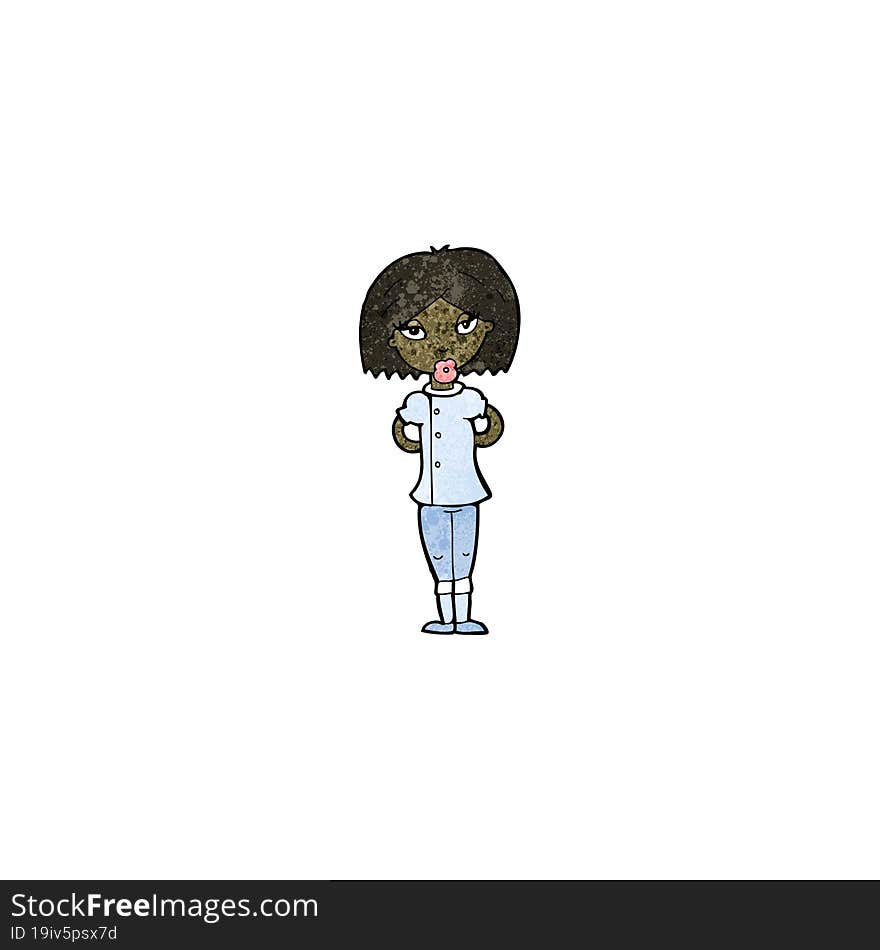 cartoon nurse