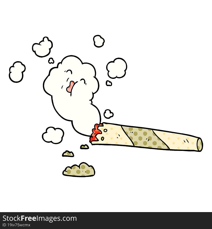 cartoon smoking cigarette. cartoon smoking cigarette