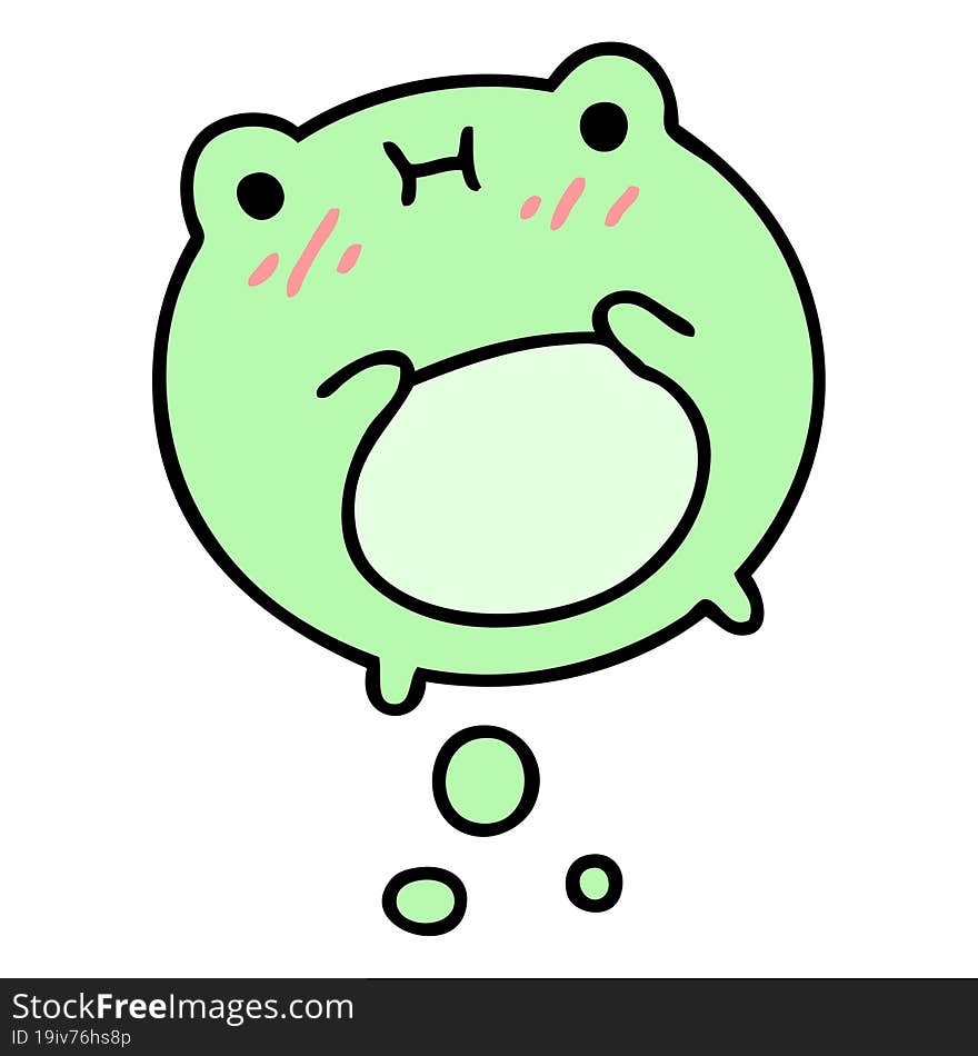 cute cartoon frog