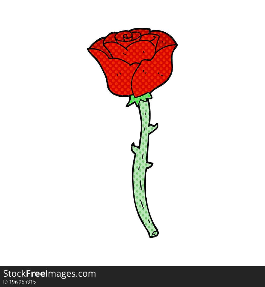 Cartoon Rose