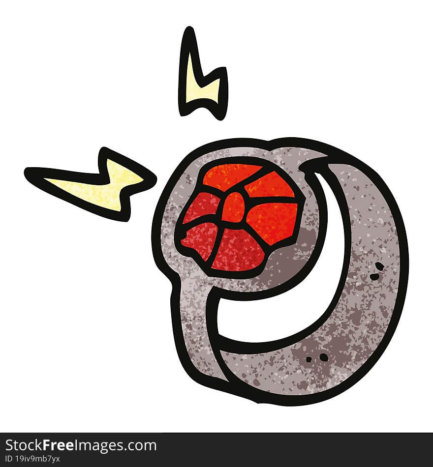 cartoon doodle magical power ring