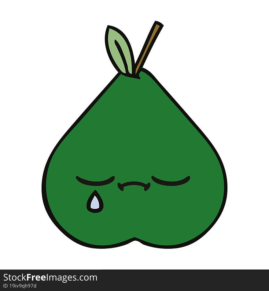 cute cartoon pear