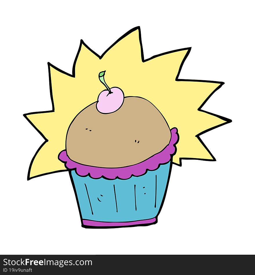 cartoon cupcake