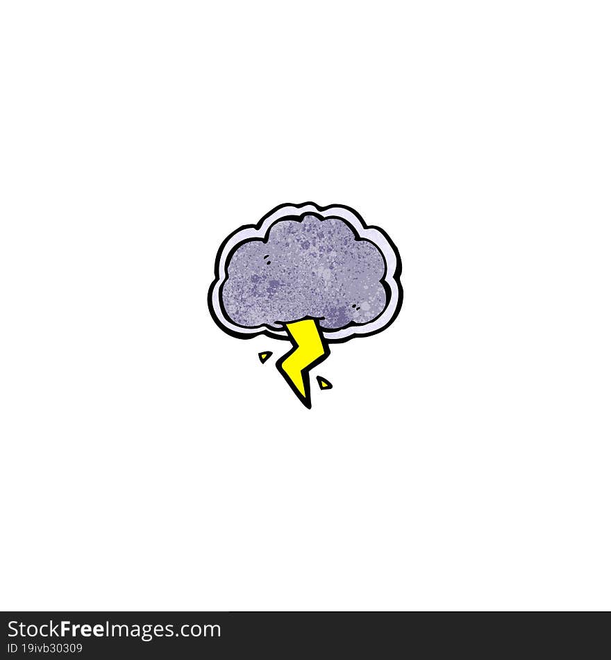 thundercloud cartoon symbol