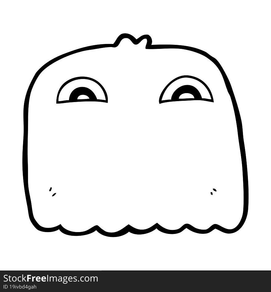 cartoon ghost