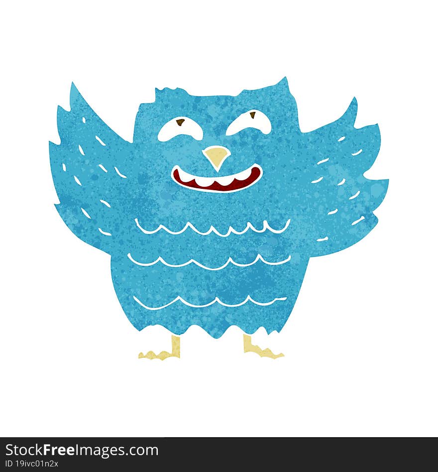 cartoon happy owl