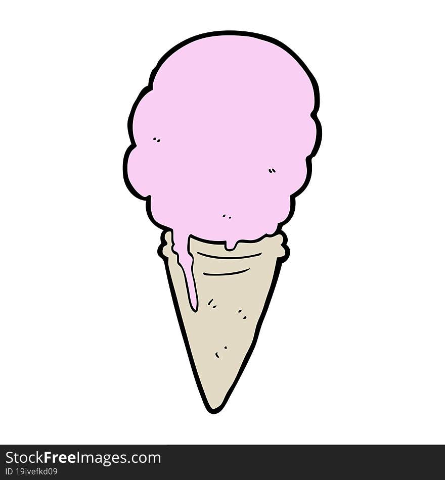 cartoon ice cream