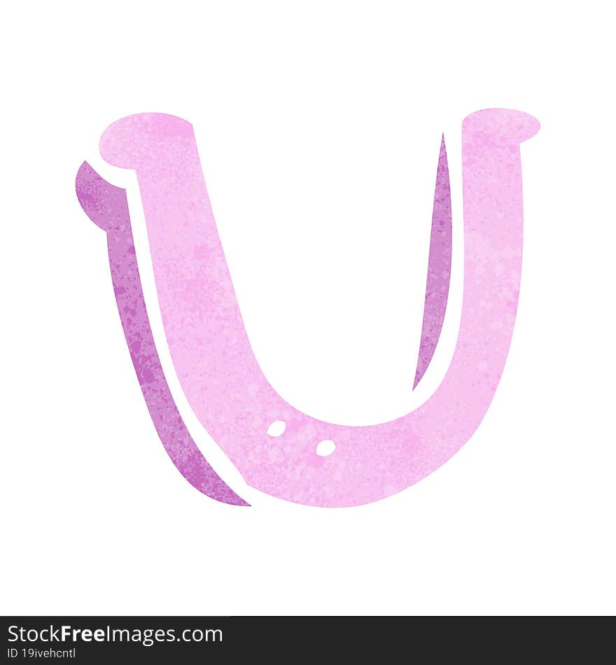 cartoon letter U