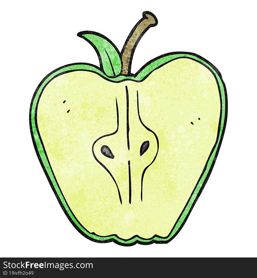 textured cartoon apple