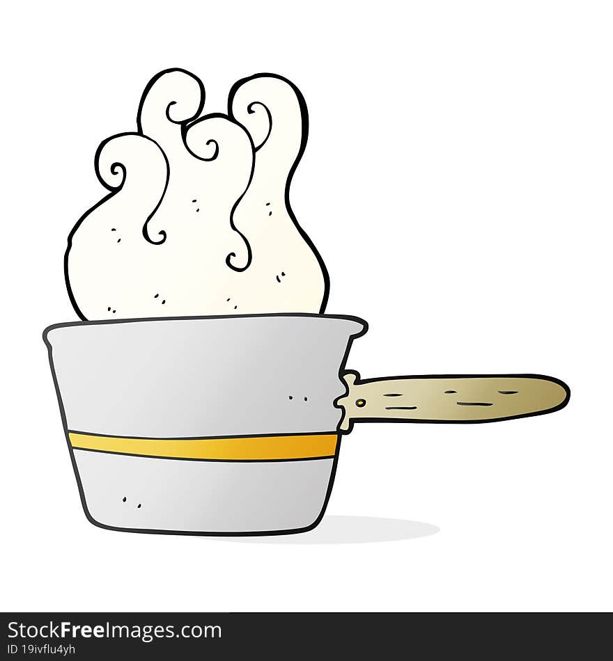 Cartoon Saucepan Cooking