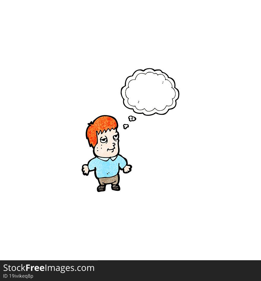 cartoon ginger boy