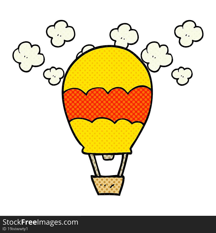 cartoon hot air balloon