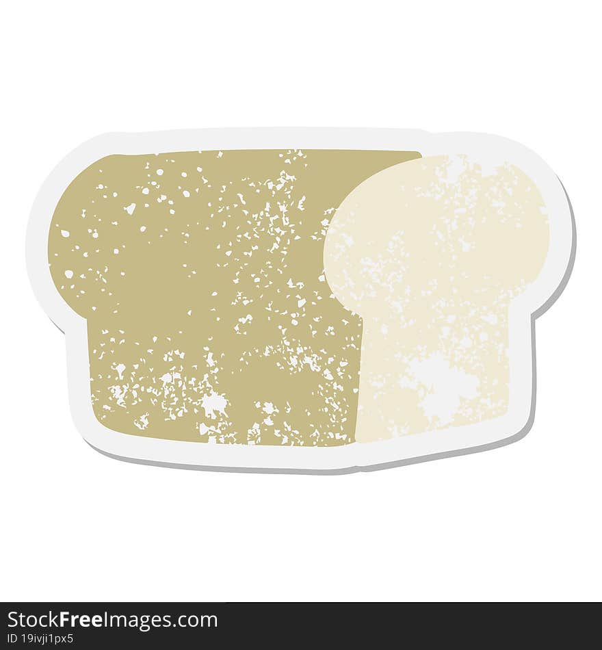 loaf of bread grunge sticker