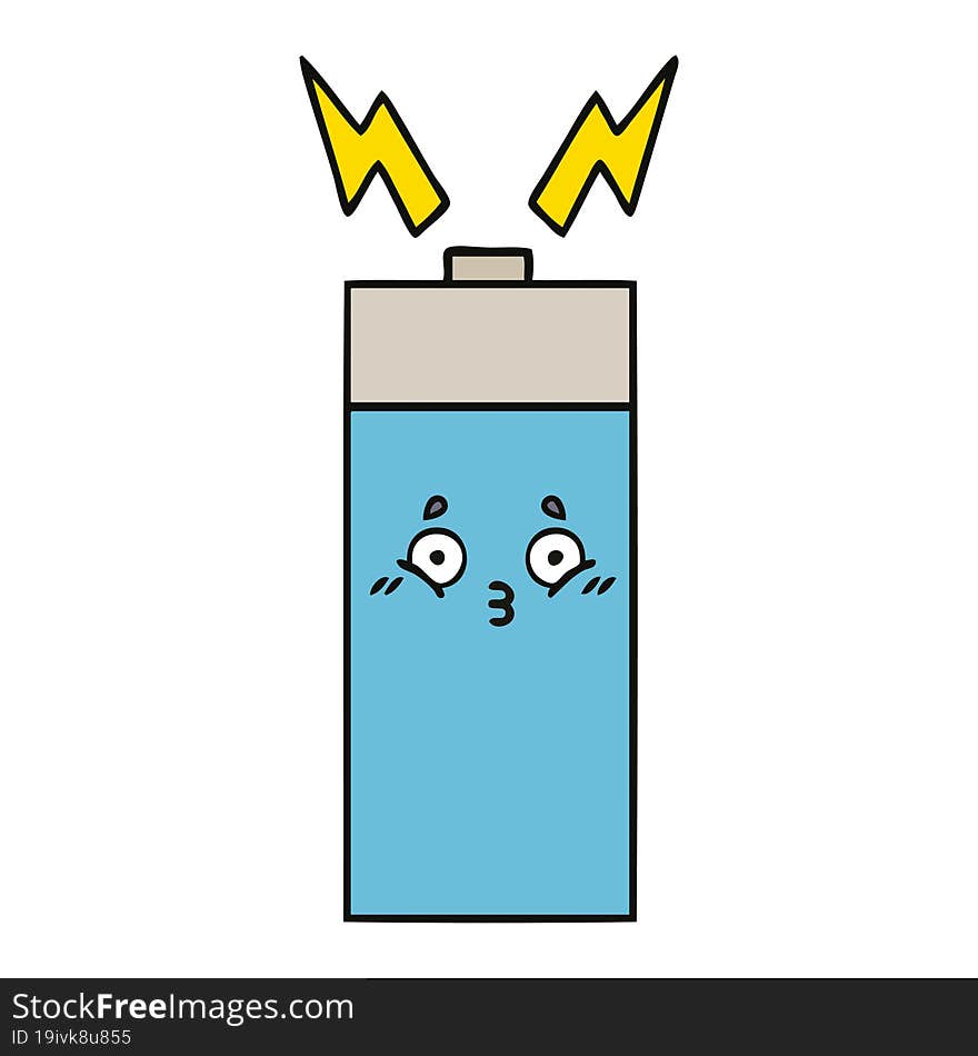 Cute Cartoon Battery