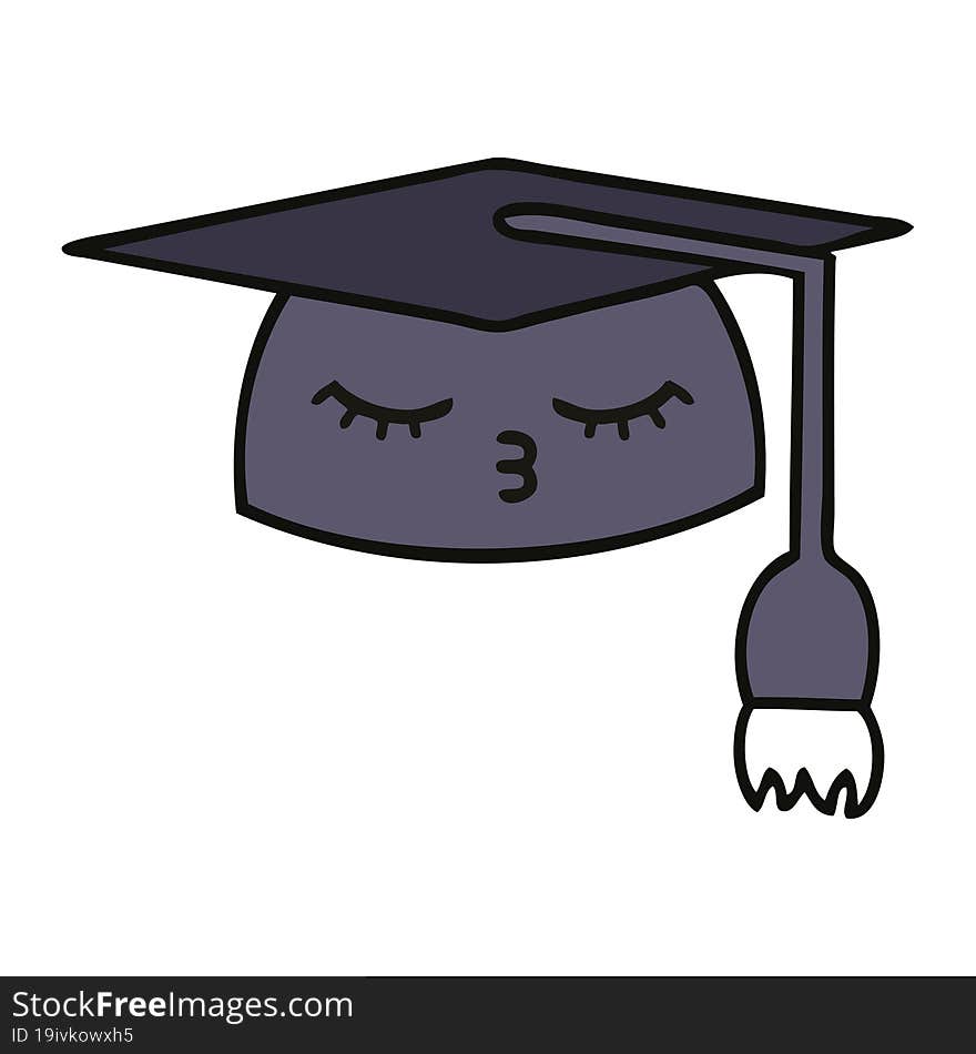 Cute Cartoon Graduation Hat