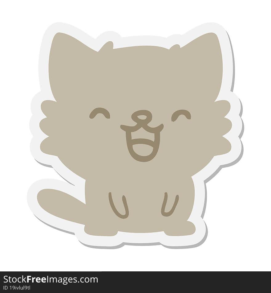 cute little cat sticker