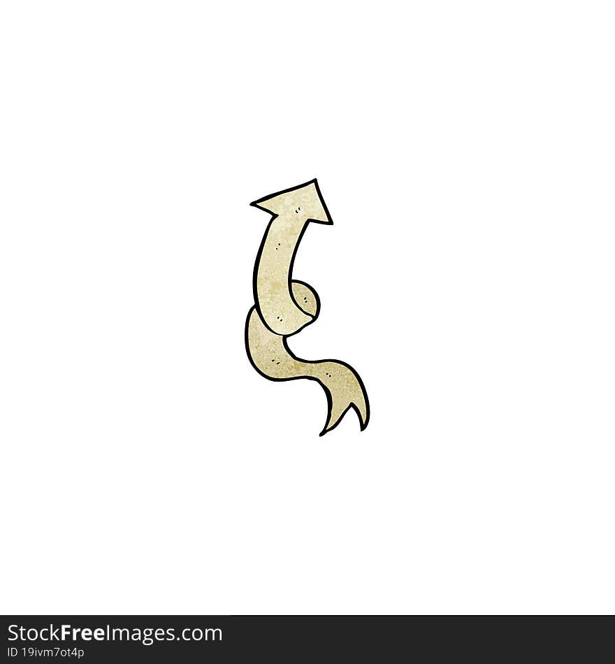 decorative scroll arrow cartoon