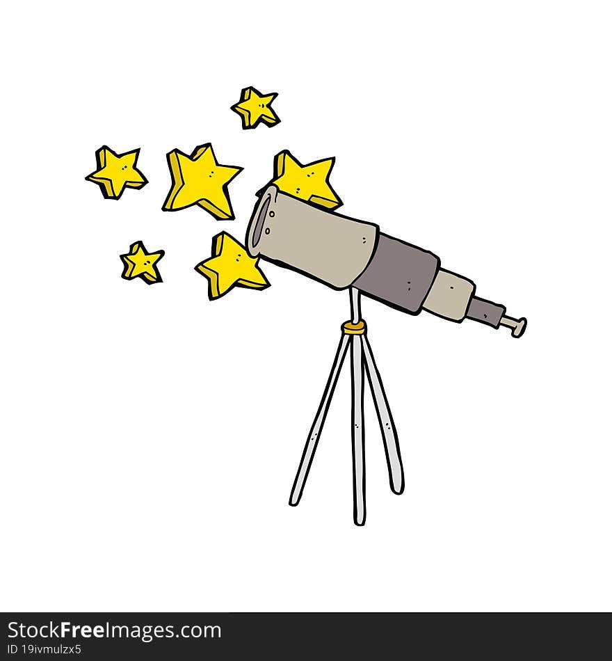 cartoon telescope