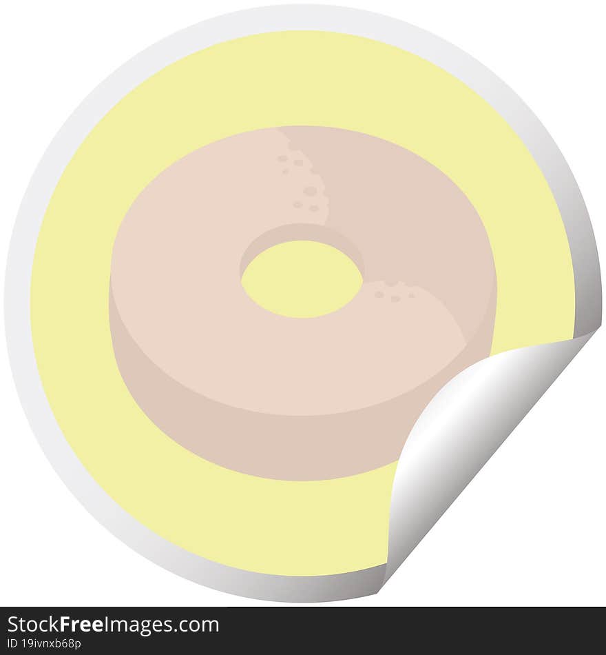 Donut Graphic Circular Sticker