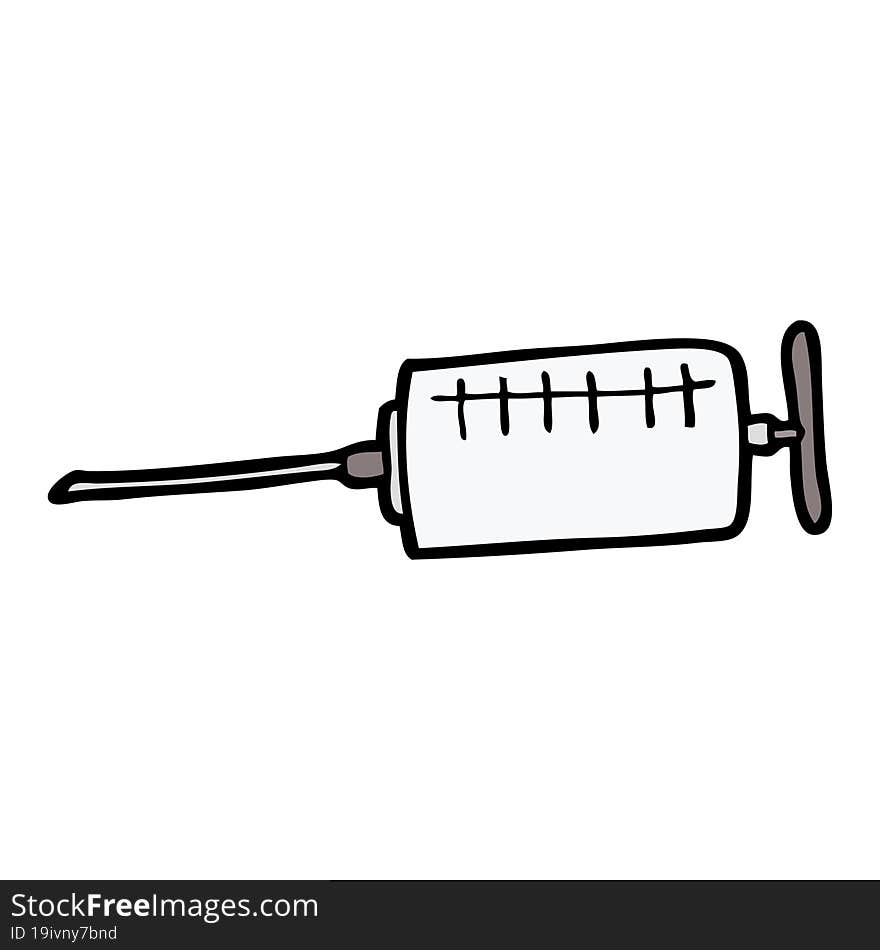 cartoon syringe. cartoon syringe