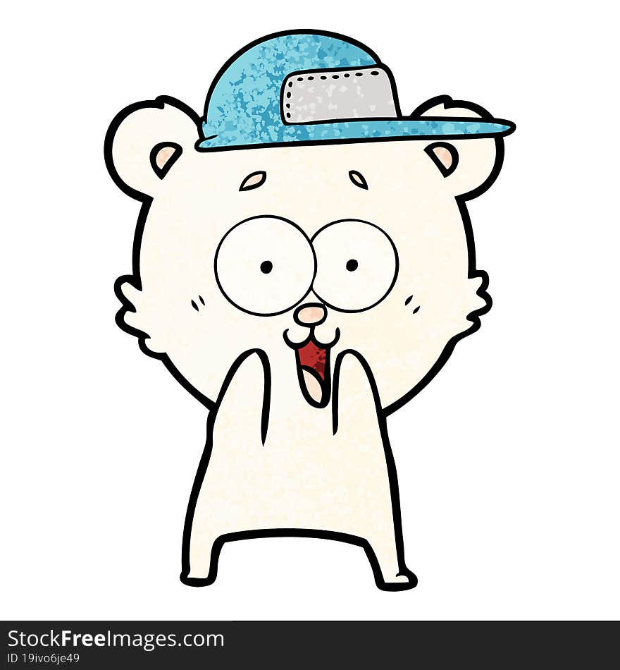 excited teddy bear cartoon. excited teddy bear cartoon