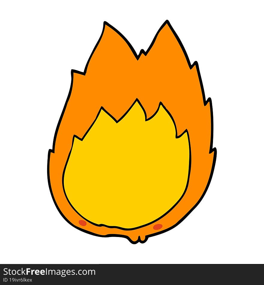 cartoon flames