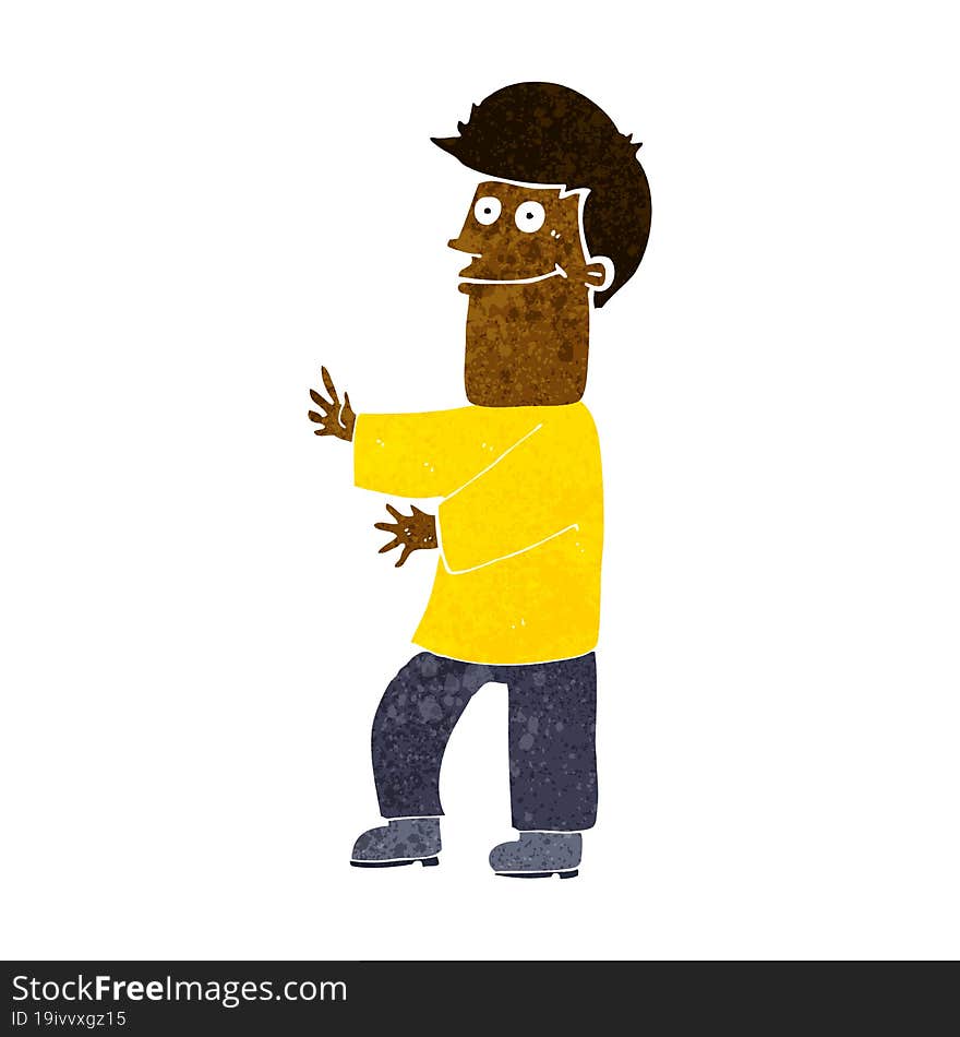 Cartoon Man Gesturing