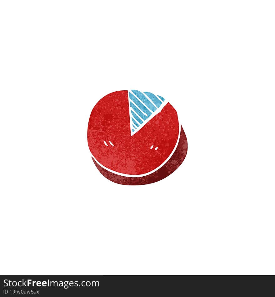 doodle cartoon pie chart