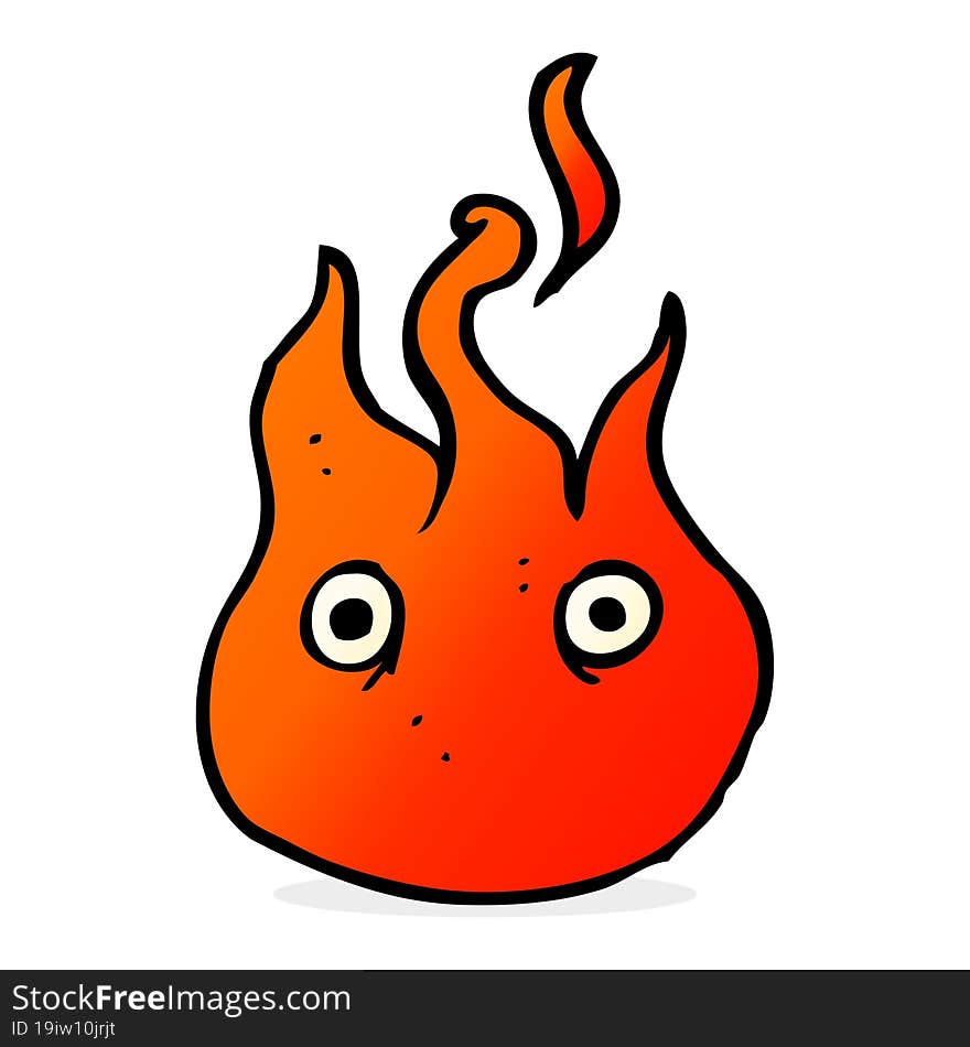 Cartoon Flame Symbol