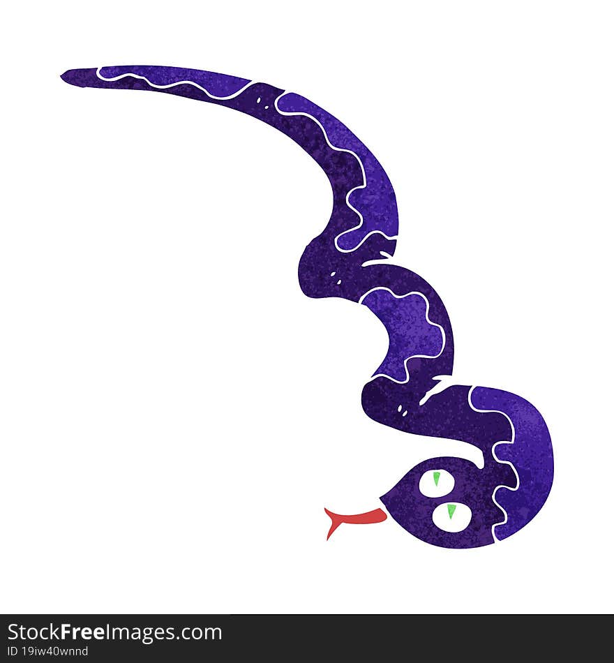 cartoon hissing snake