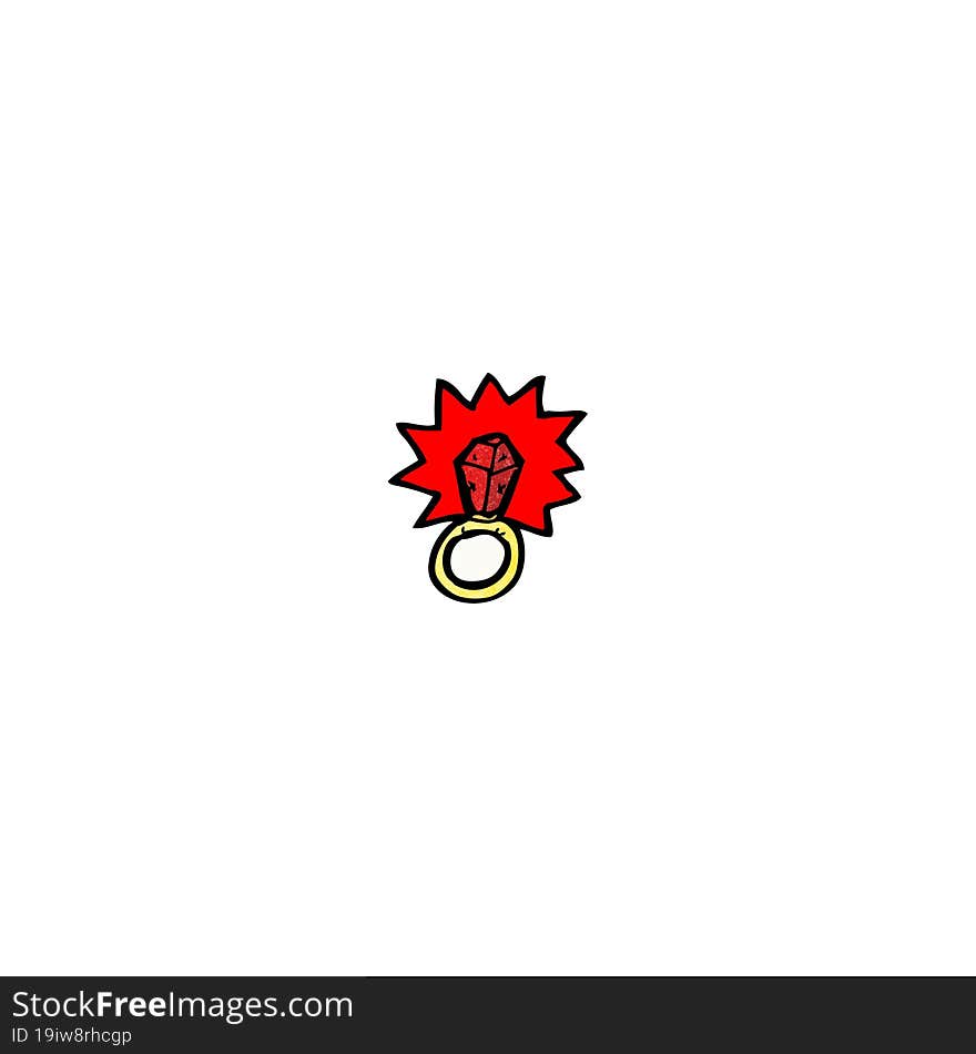 Magic Ruby Ring Cartoon