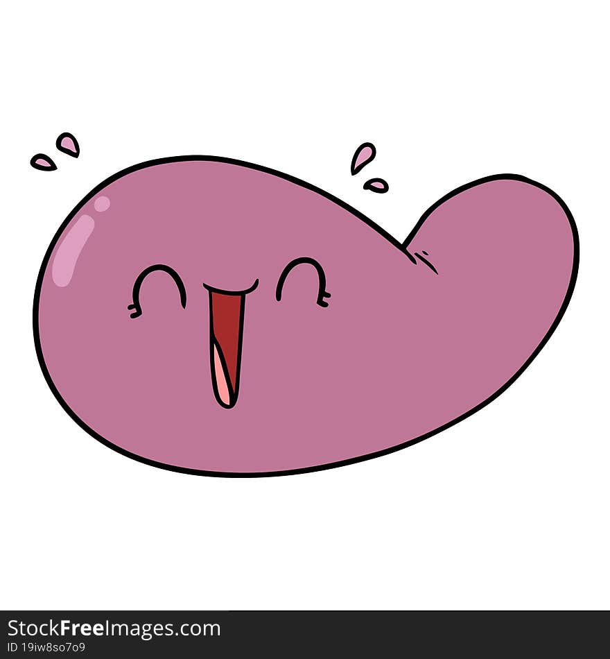 cartoon gall bladder. cartoon gall bladder