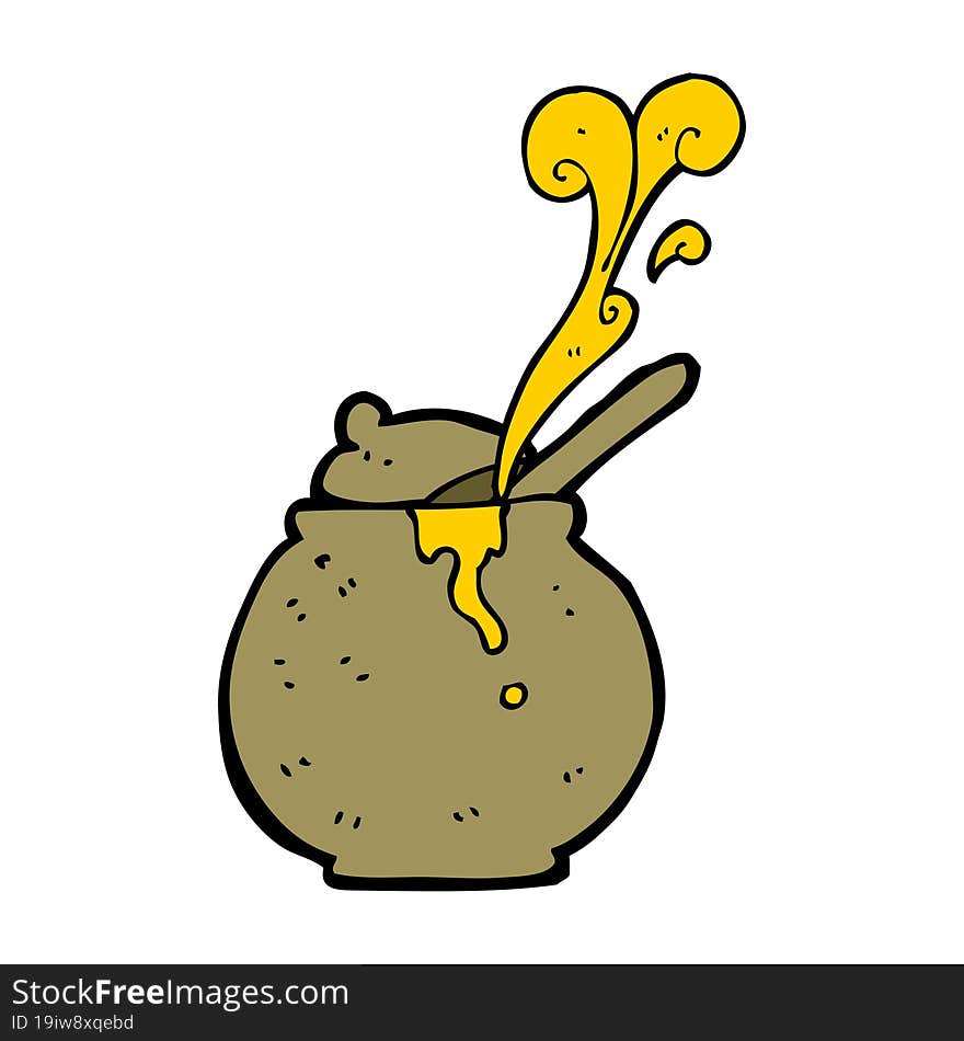 Cartoon Honey Pot