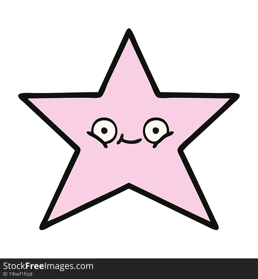 cute cartoon star fish