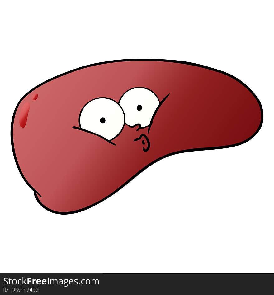 cartoon liver. cartoon liver