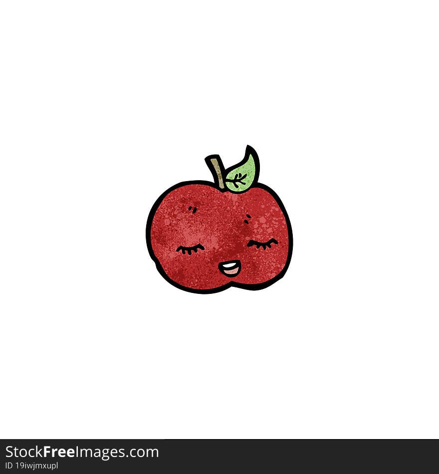 cute cartoon apple