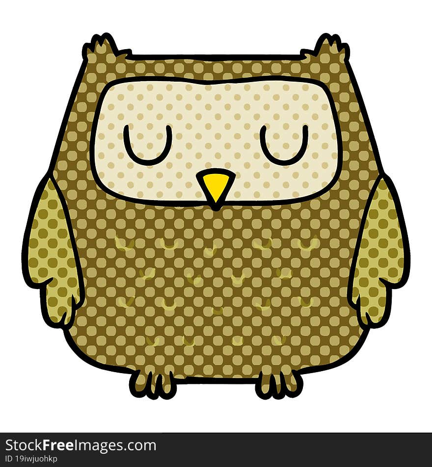 cartoon owl. cartoon owl