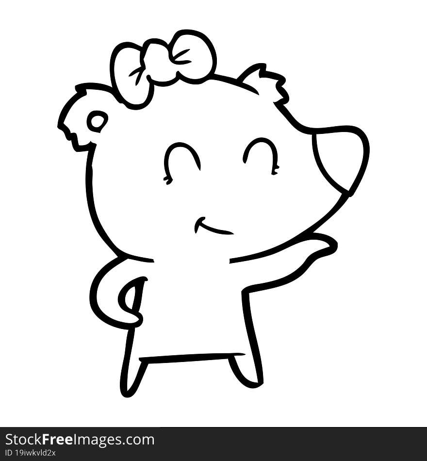 female polar bear cartoon. female polar bear cartoon