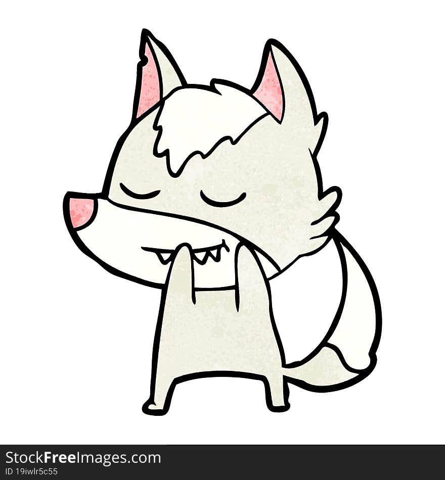 laughing cartoon wolf. laughing cartoon wolf