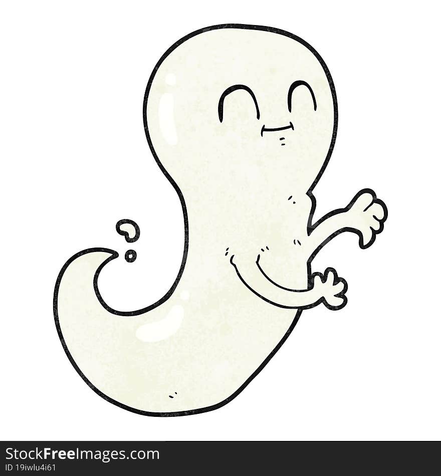 Textured Cartoon Ghost